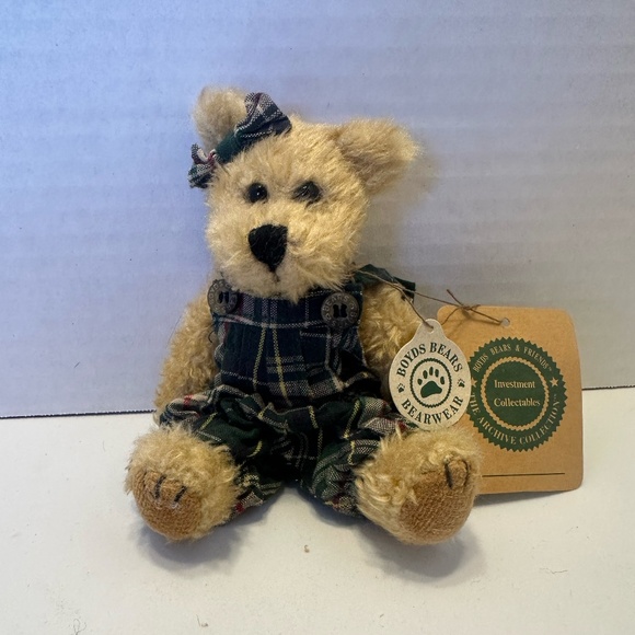 1990 Boyds Bear Archive Collection Becky Bear Small L/E Stuffed Animal - Picture 1 of 7
